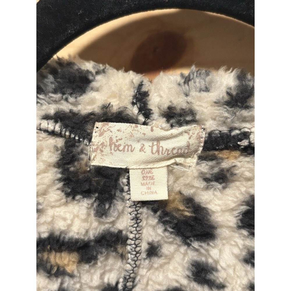 Leopard Sherpa Hooded Cardigan Womens Cozy Lounge Wrap Jacket - Picture 4 of 9